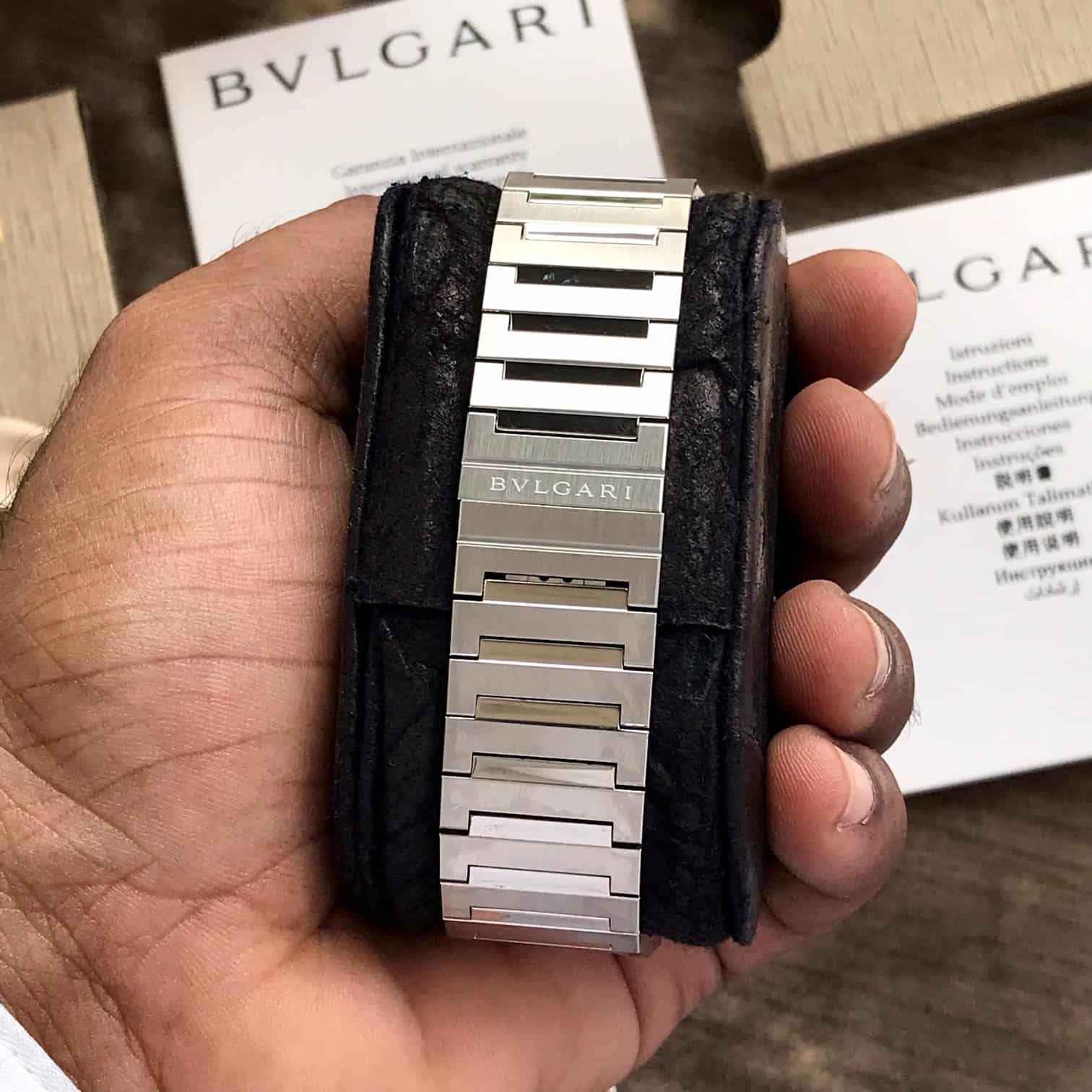 Bvlgari Octo Finissimo Silver Blue Pure Swiss ETA Automatic Machinery Slim Men’s Watch