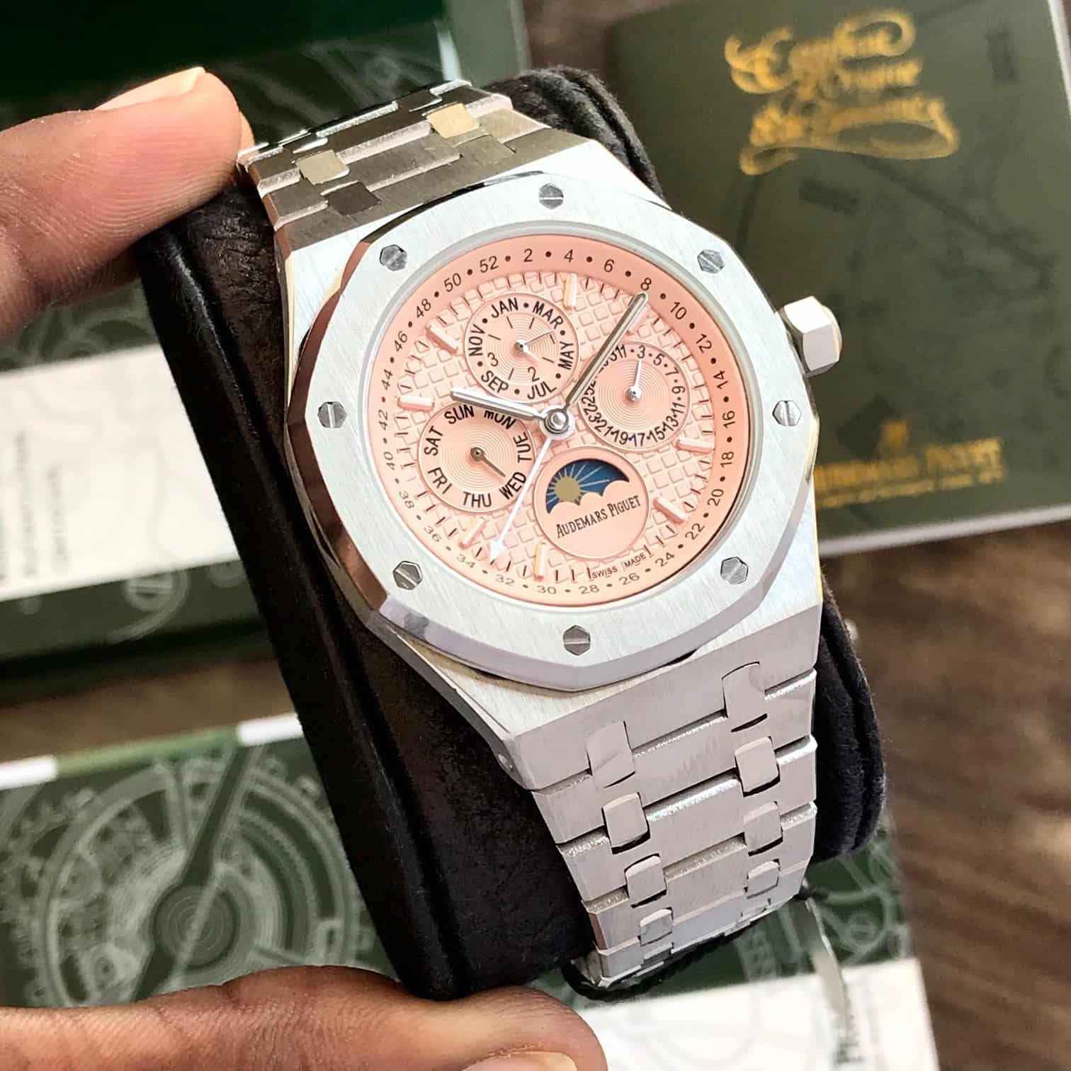 Audemars Piguet Royal Oak Perpetual Calendar Salmon Dial Automatic Men’s Watch