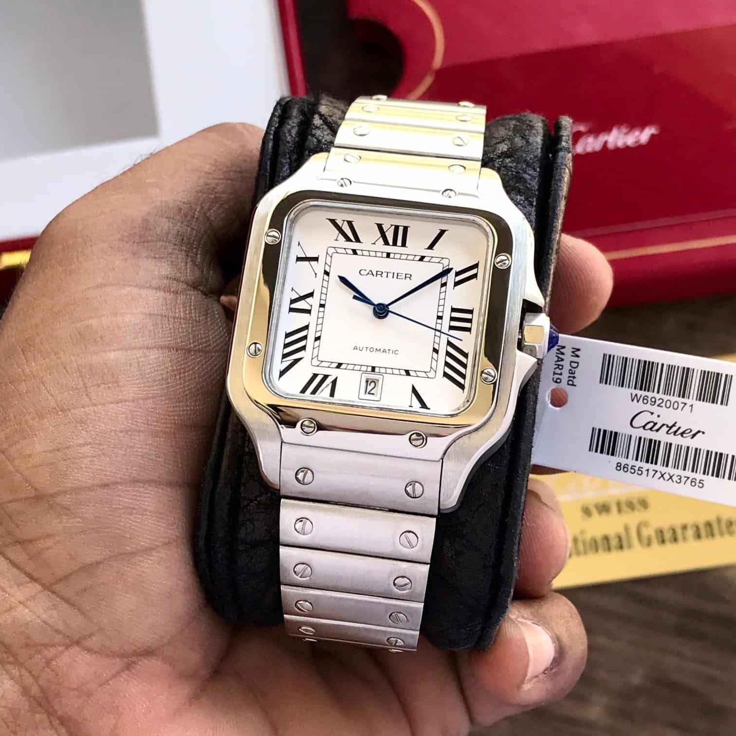Cartier De Panthere Silver White Dial Premium Stainless Steel Womens Watch - Therealtime