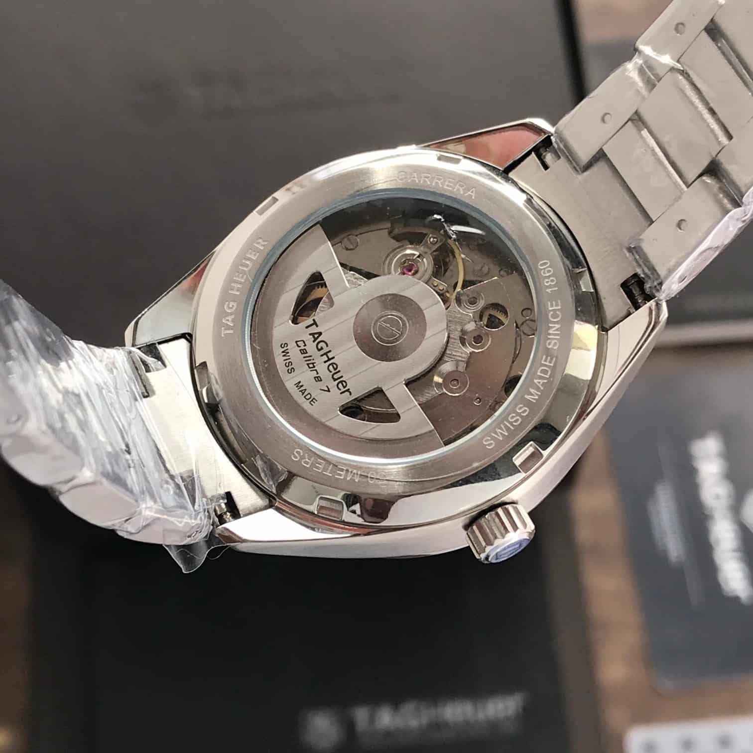 Tag Heuer Grand Carrera Stainless Steel Pink Dial Automatic Watch For Women’s