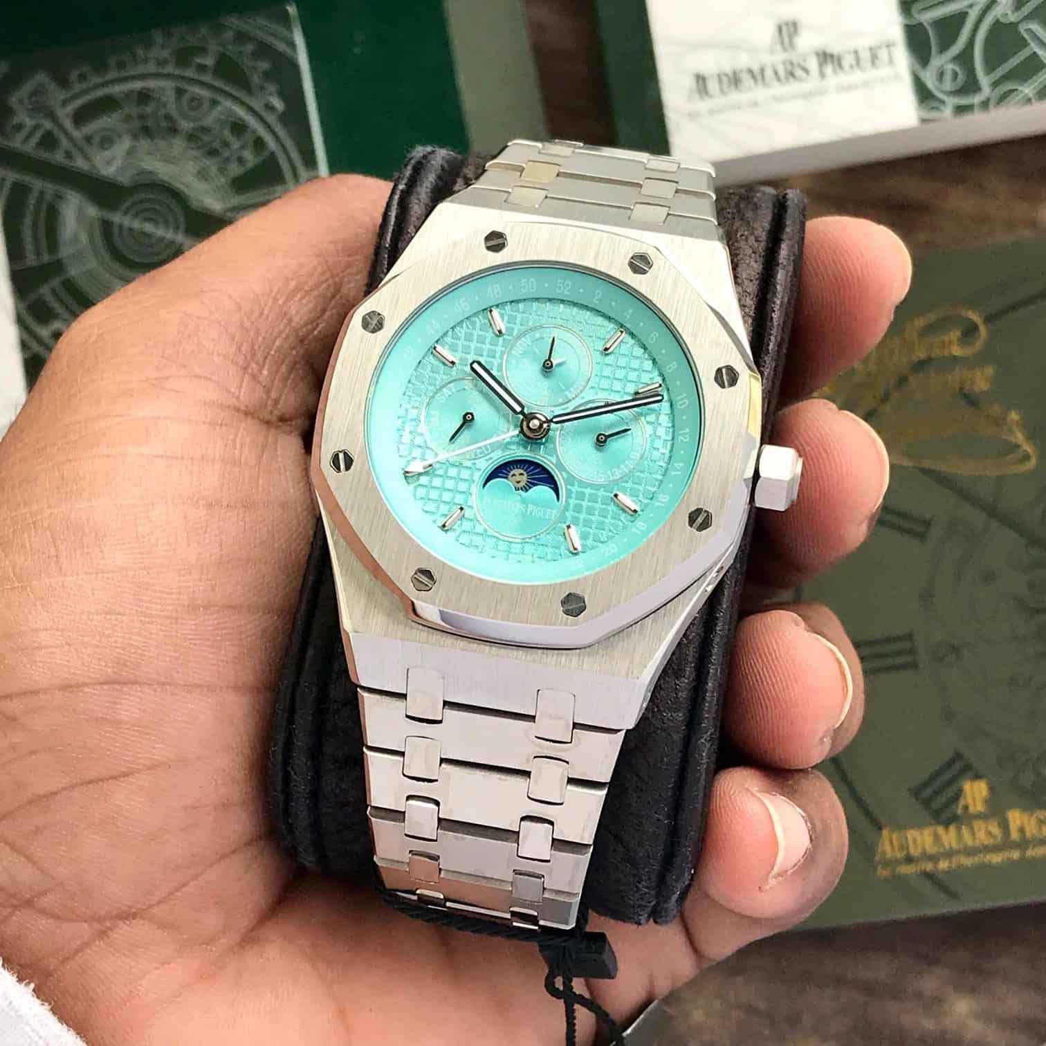 Audemars Piguet Perpetual Calender UAE Swiss ETA Movement Automatic Mens Watch - Therealtime